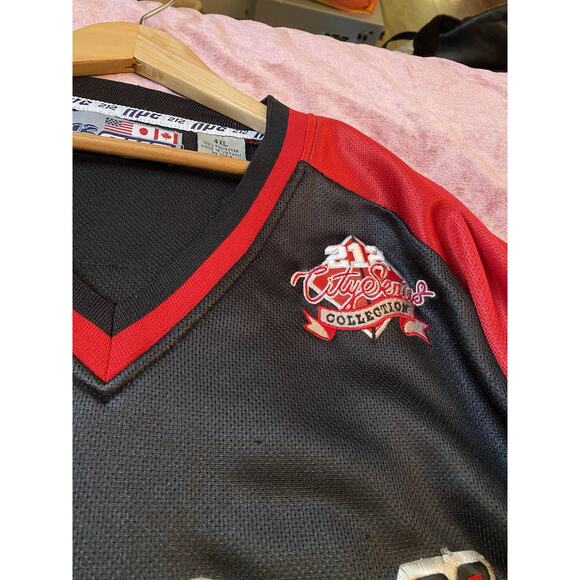 Vintage Y2K Dirty South JERSEY FOOTBALL 05 1992 SKATER HIP Hop Rap NYC 212 4X - Picture 5 of 7